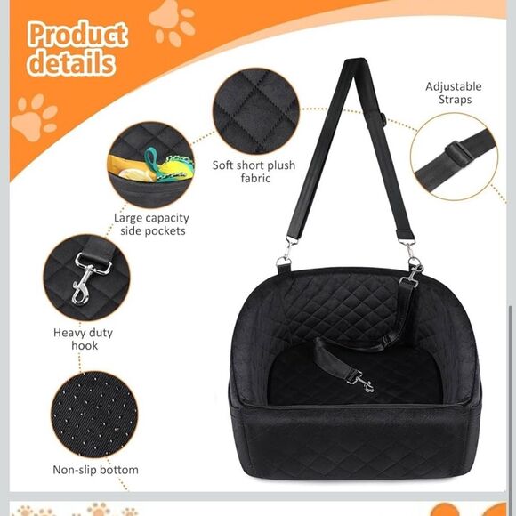 Neezukar dog/pet quilted washable car seat NEW - Picture 4 of 10